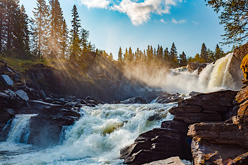 Image showing Ristafallet waterfall in the western part of Jamtland is listed 