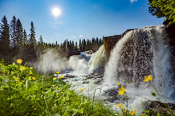 Image showing Ristafallet waterfall in the western part of Jamtland is listed 