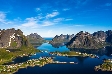 Image showing Lofoten is an archipelago in the county of Nordland, Norway.