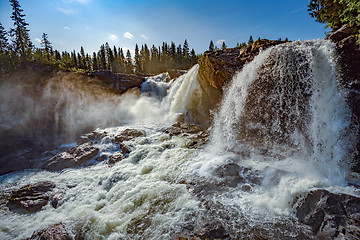 Image showing Ristafallet waterfall in the western part of Jamtland is listed 