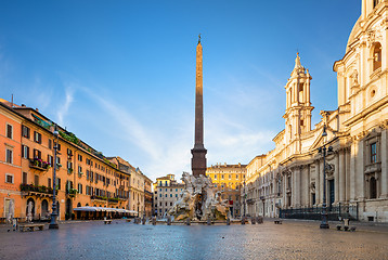 Image showing Piazza Navona in morning