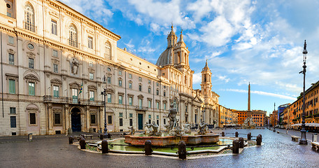Image showing Piazza Navona and Fountain