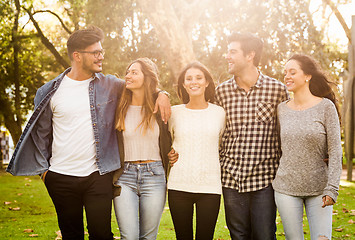 Image showing Students in the park