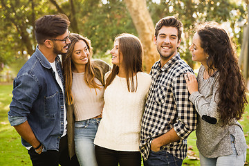 Image showing Students in the park