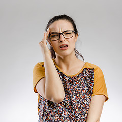 Image showing Worried woman