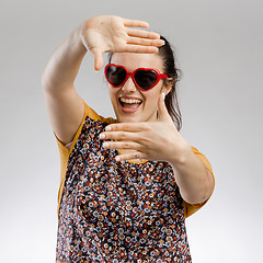 Image showing Funny woman