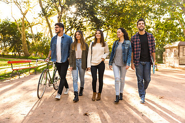 Image showing Students in the park