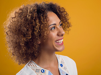 Image showing Beautiful African American woman