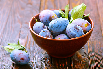 Image showing fresh plums