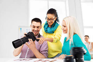 Image showing photographers with camera at photo studio