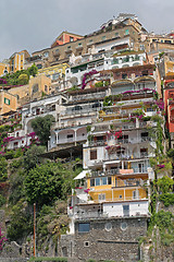 Image showing Cliff Houses in Positano
