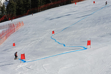 Image showing Marking Slalom Piste