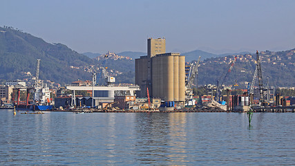 Image showing Silo in Port