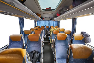 Image showing Bus interior seats