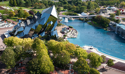 Image showing Futuroscope aerial view, theme park in Poitiers, France