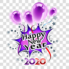 Image showing Happy New Year 2020 transparent