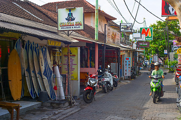 Image showing Kuta street shopping, Bali island