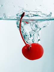 Image showing cherry splash