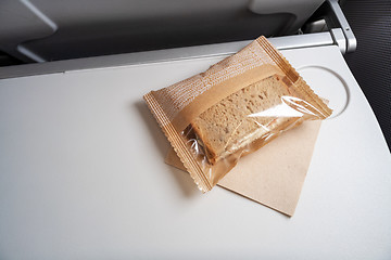 Image showing very small snack at the plane