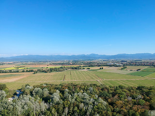 Image showing flight over Rhine areal with Vosges France