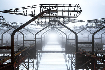 Image showing Duga Antenna Complex in Chernobyl Exclusion zone 2019