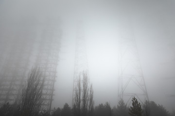 Image showing Duga Antenna Complex in Chernobyl Exclusion zone 2019