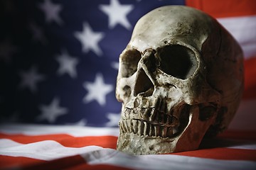 Image showing Skull of the reaper closeup photo