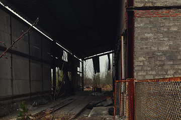 Image showing Abandoned room in Pripyat cement factory, Chernobyl Exclusion Zone 2019