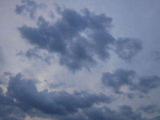 Image showing Dramatic Gray Clouds