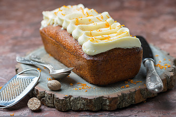 Image showing Homemade spicy carrot cake.