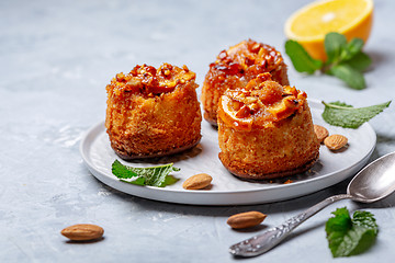 Image showing Cupcakes with caramelized orange and almonds.