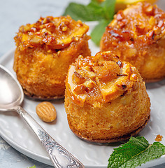 Image showing Cupcakes with caramelized orange close up.