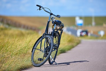 Image showing Bicycle on the road in the Netherlands