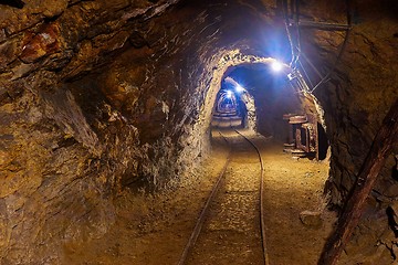 Image showing Old Mine Tunnel