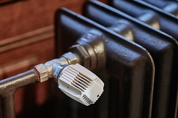 Image showing Radiator in an old building