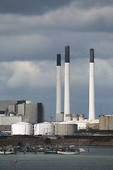 Image showing Industrial Facilities by the sea