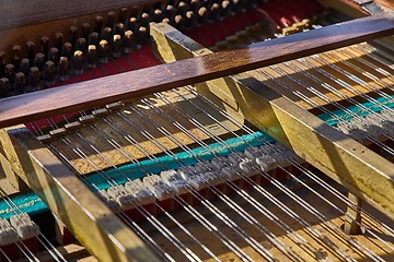 Image showing Old Piano Interior Parts