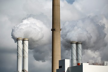 Image showing Smoking power plant