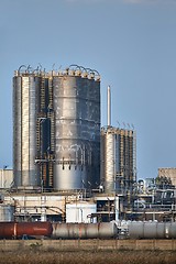 Image showing Oil Refinery Structures