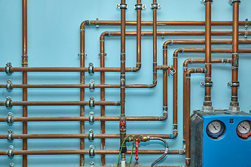 Image showing Many Heating Pipes