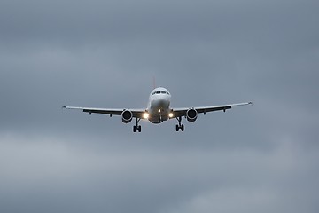 Image showing Commercial Plane Landing