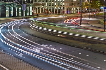 Image showing Urban night traffic