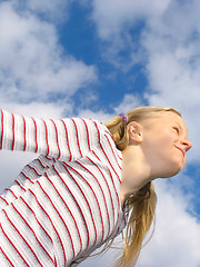 Image showing Flight to the clouds