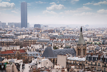 Image showing View of the Latin Quarter and Montparnasse