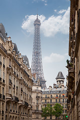 Image showing view on the Eiffel Tower in Paris