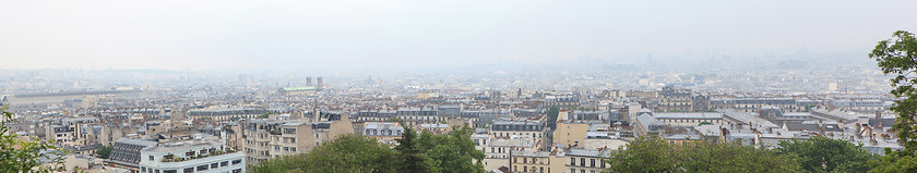 Image showing Panoramic view of Paris