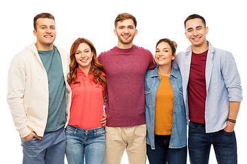 Image showing group of smiling friends