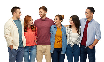 Image showing group of smiling friends