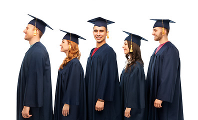 Image showing graduates in mortar boards and bachelor gowns