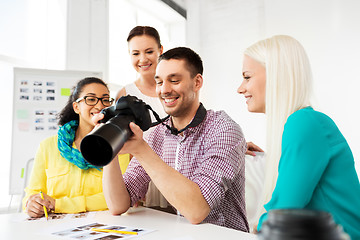 Image showing photographers with camera at photo studio